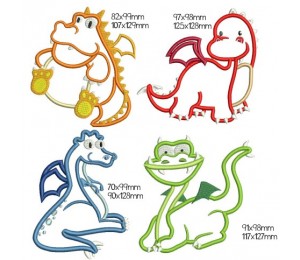 Stickserie - Knuffeldrachen